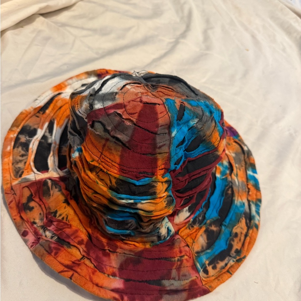 Multicolor Reversible Tie-Dye Bucket Hat